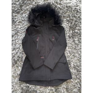 Canada Weather Gear Coat Women XL Parka Fur Hood Fall Winter Outerwear